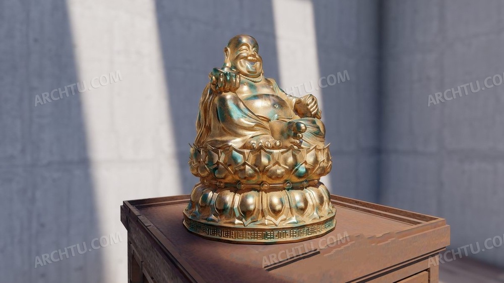 9款精品Lumion3D金属材质贴图贴图素材佛像饰品青铜器