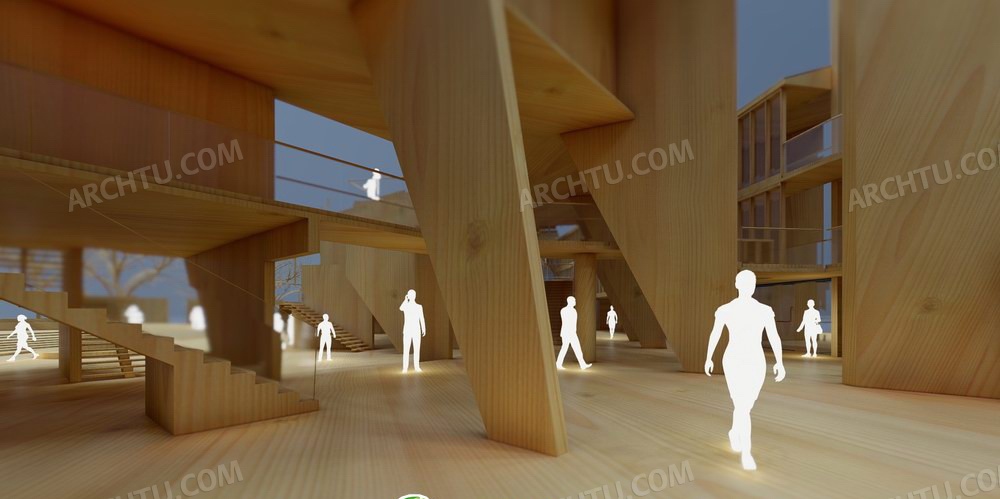 木质建筑展示模型Lumion9场景源文件下载-建筑系必备