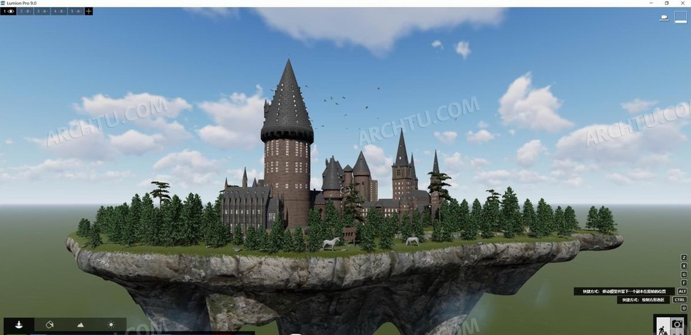 Lumion9场景源文件下载哈利波特城堡