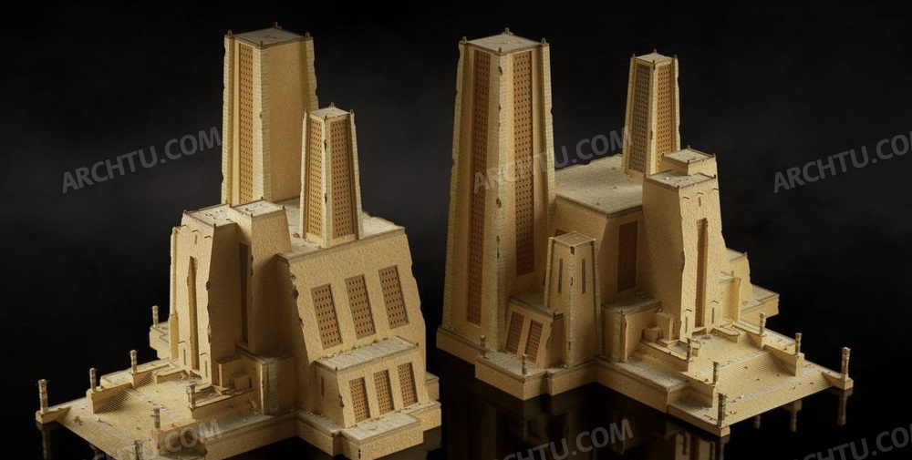 30款Lumion9通用精品模型素材系列远古外星文明神庙建筑模型