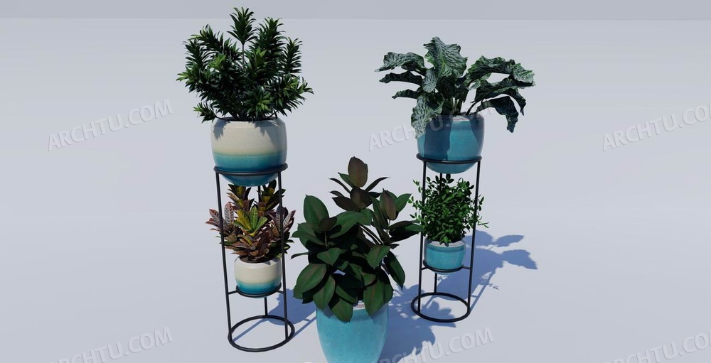 3款Lumion室内植物绿植精品模型