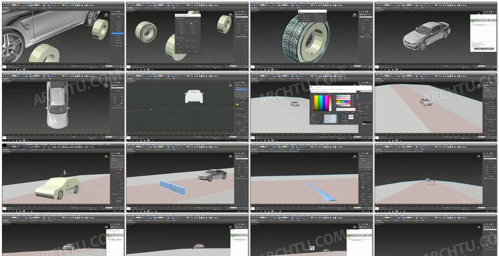 Lumion10.3真实汽车动画渲染案例教程3Dmax动画绑定