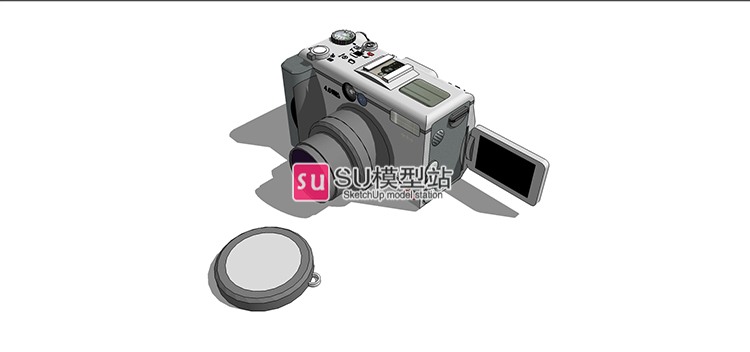 电子产品拍照摄影相机镜头SU模型SU模型草图模型摆件装饰品-景观建筑资源