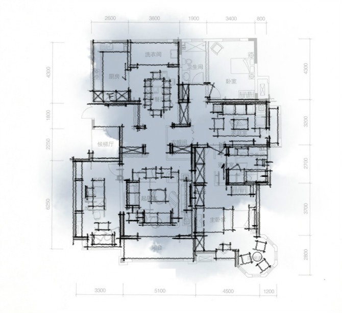 家居室内装修建筑景观平面图商业别墅概念设计方案CAD布局设计参考-景观建筑资源