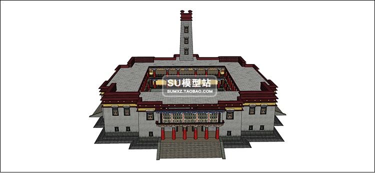 少数民族白族苗族藏族特色民居博物馆铁索桥建筑设计S-景观建筑资源