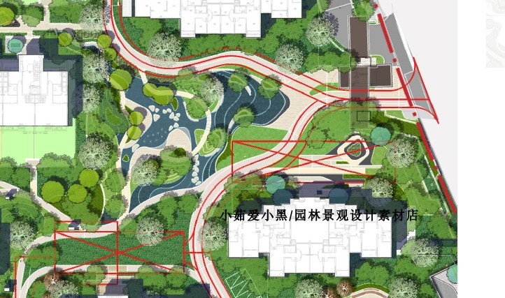 AECOM小区居住新亚洲景观设计方案文本分析图效果图SU-景观建筑资源