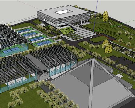 景观建筑资源-成都高新区网球中心西南院