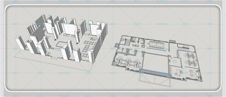 建筑景观草图-大师设计素材-sketchup教程教学视频室内设计方案模型-34课