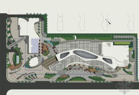 西安著名地产景观建筑规划项目商业设计综合体景观概念设计设计方案