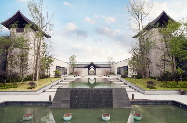 成都中国会馆新中式风格景观建筑规划项目实景图