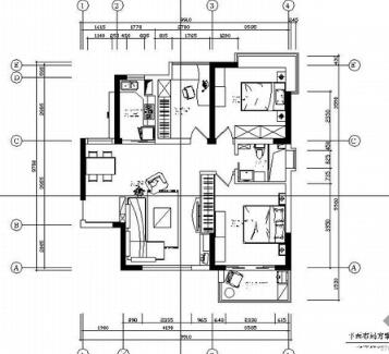 三居室设计方案图（有实景）