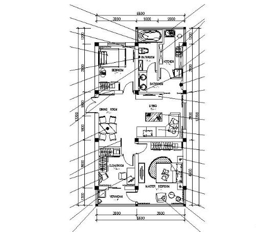 现代风三居室内设计施工图（有效果）