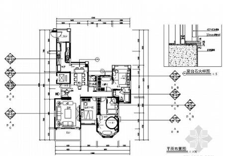 深圳110平三室两厅现代风风格样板房装修图（有效果）