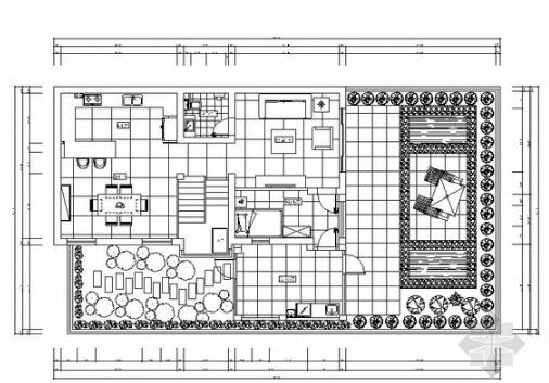 北京朝阳区高档住宅区现代风四层商业别墅装修施工图