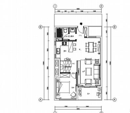 上海SOHO风格两层商业别墅样板房室内装修施工图（有高清效