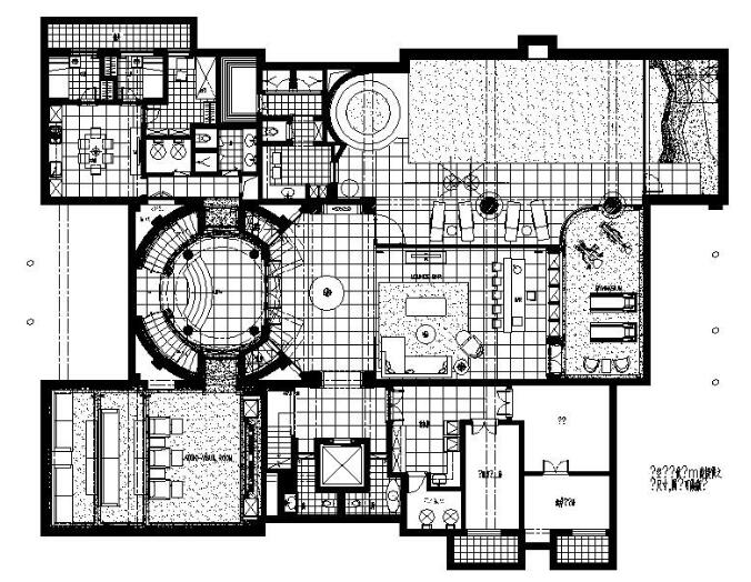 北京法式古典贵族风格商业别墅室内设计施工图