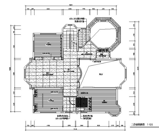古典园林风格商业别墅设计施工图（附效果图）