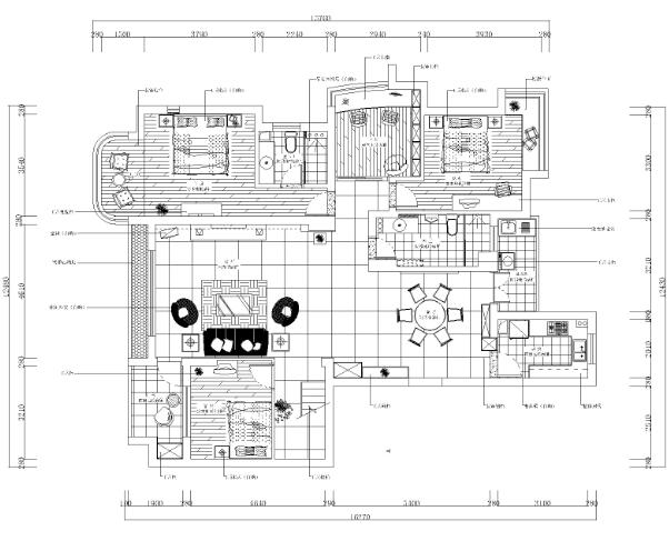 海南现代风风格二层小商业别墅设计室内装修施工图