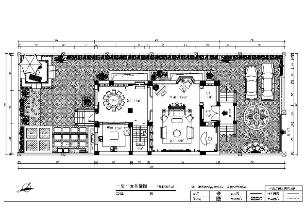 安徽精装欧式美式住宅室内设计施工图（有效果图）