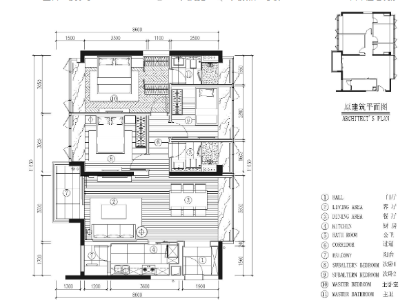 深圳​京基长源景观建筑规划项目4栋2层B户型施工图