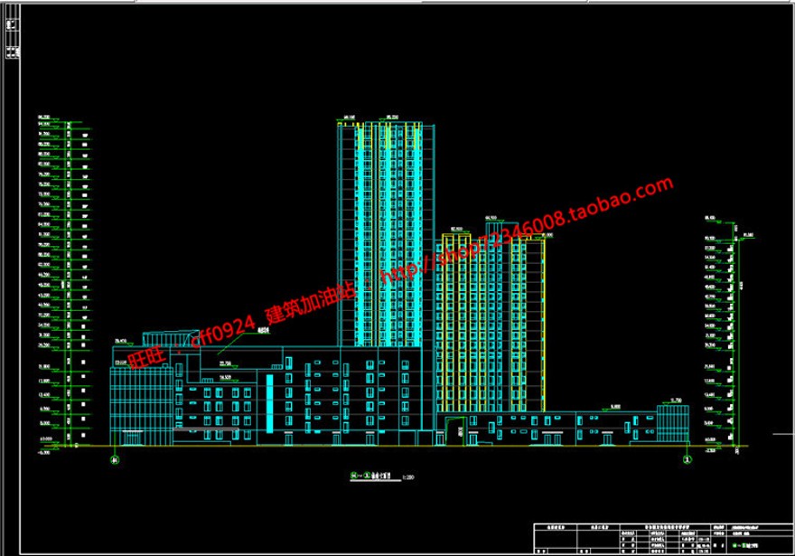 城市规划设计设计综合体商住楼商业设计cad图纸su模型效果图