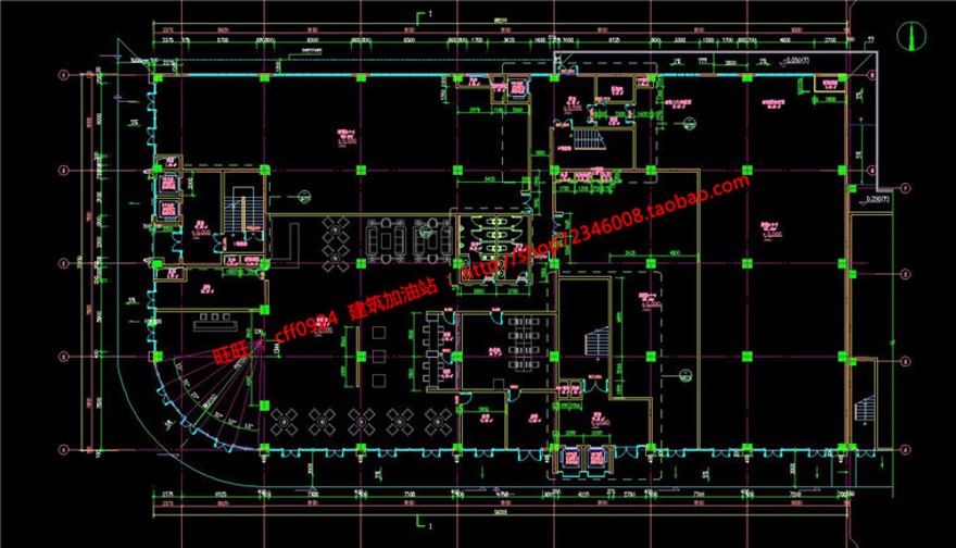 商住楼建筑方案设计cad施工图+su模型+效果图