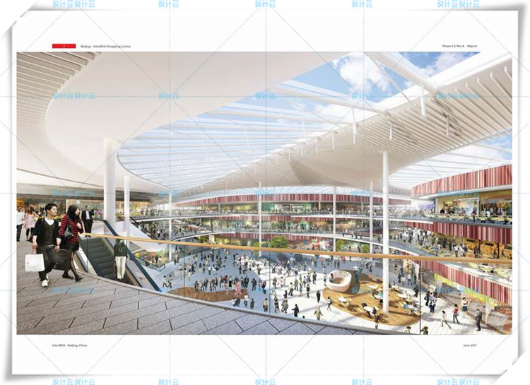 完整CCDI悉地－北京英特宜家购物中心CAD施工图效果图物建筑资源