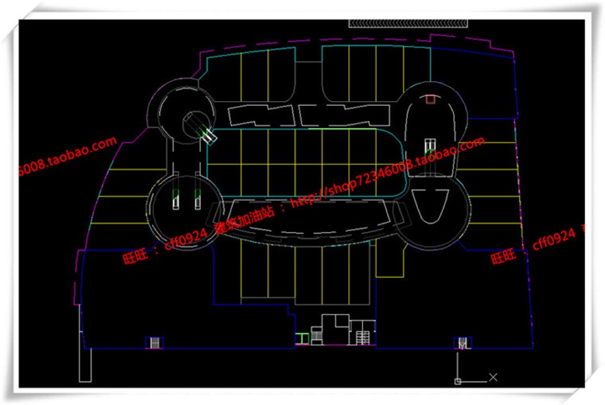建筑图纸216西沧商业设计综合体现代风cad平立面总图+su模型+效果图+3Dmax