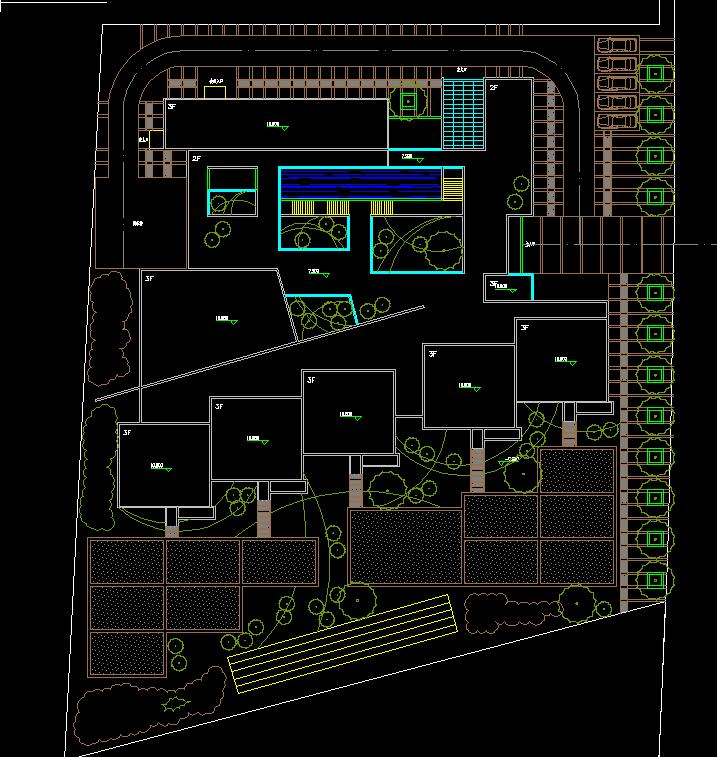 004十五班幼儿园建筑方案设计（CAD+SU+3Dmax+效果图）