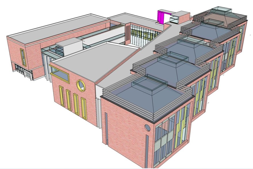 004十五班幼儿园建筑方案设计（CAD+SU+3Dmax+效果图）
