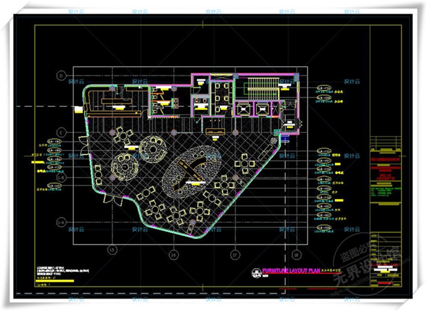 完整新加坡SCDA南京涵碧楼酒店CAD施工图+效果图+软装+物料