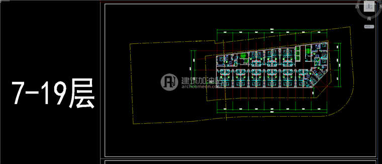 建筑资源72高层住宅办公办公设计综合体SU模型cad图纸效果图