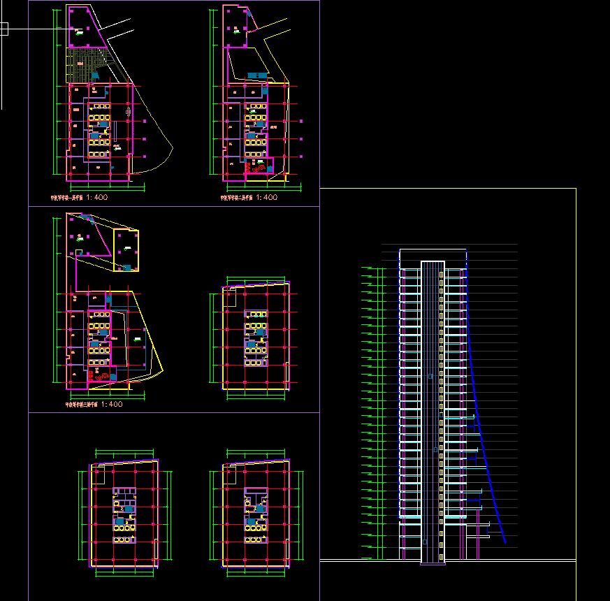 070长城笋岗城市规划设计设计综合体景观建筑规划项目（CAD+文本）