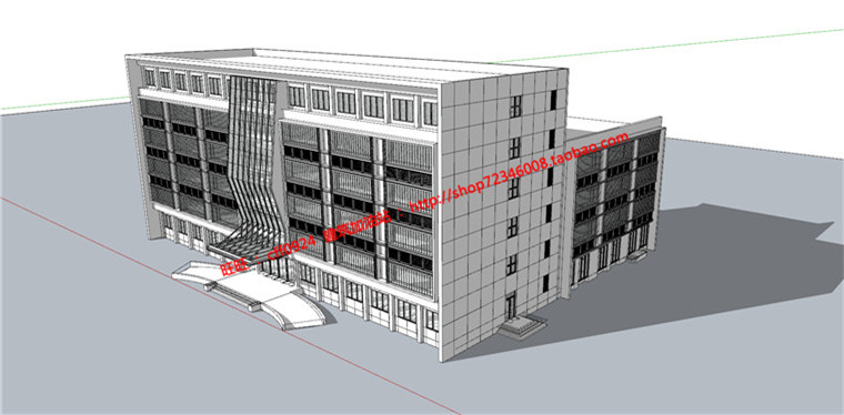 医疗建筑医院设计妇幼保健院方案设计su模型+cad图纸