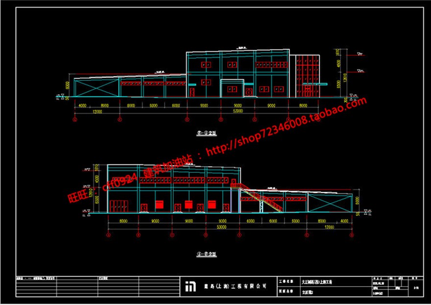厂房库房改造建筑方案设计cad图纸+su模型+效果图