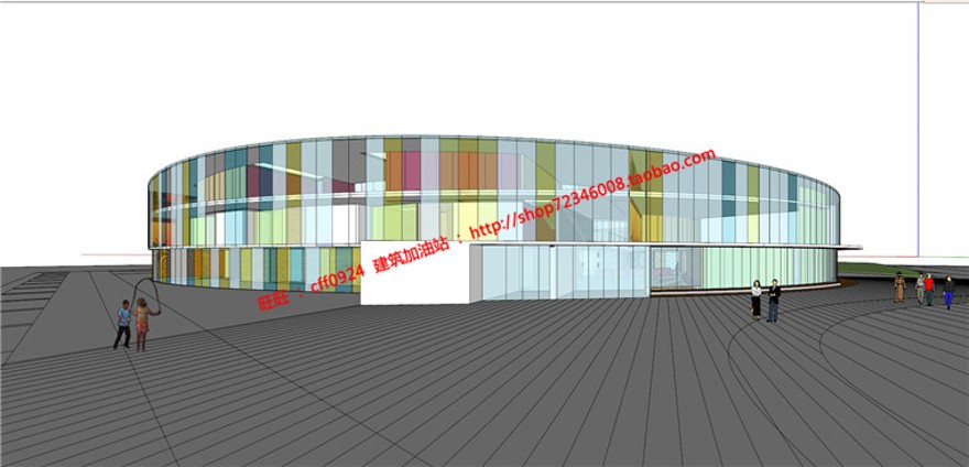 幼儿园建筑方案设计cad图纸+su模型+效果图文本