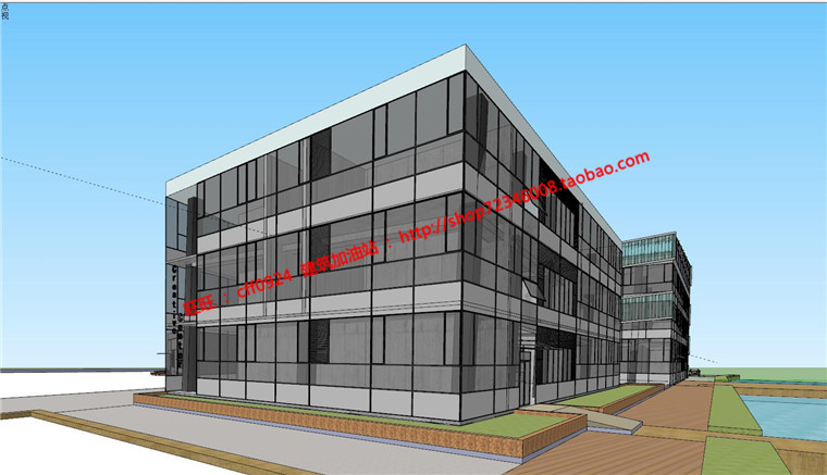 大学生活动中心原创建筑方案设计cad总图平立剖su模型