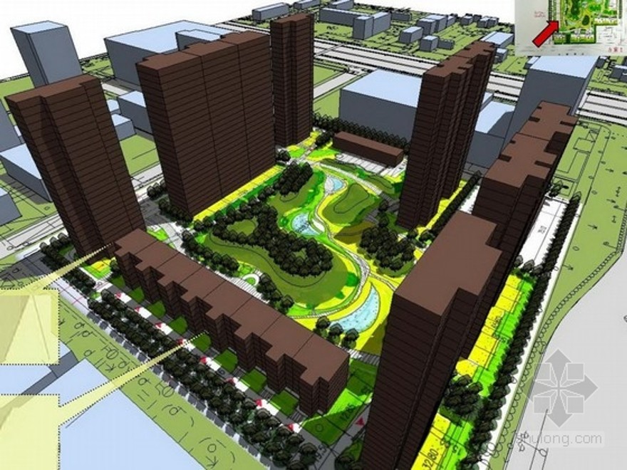 方案文本_北京规模化住宅区规划及单体设计方案文本