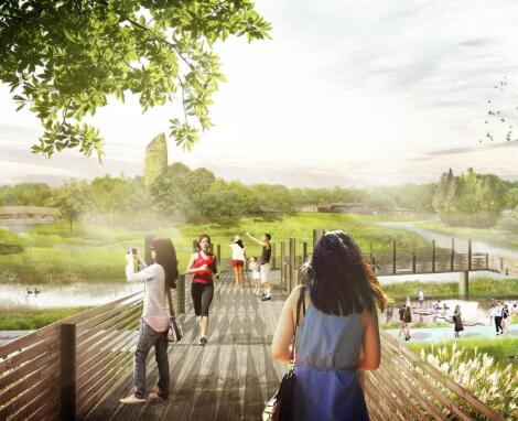 方案文本_四川成都国际空港城市规划设计生态溪河公园景观景观