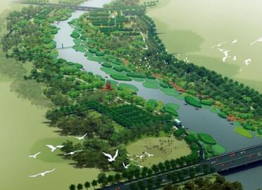 秦皇岛河两岸带状公园景观景观规划设计方案1