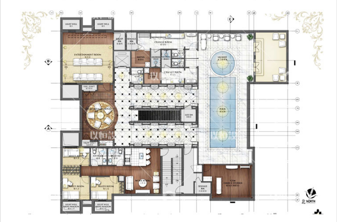 资源素材创意样板房住宅效果标书CAD全套DWG施工图-CAD方案平面图/立剖面图/施工图系列