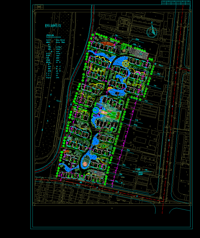 cad高层住宅公寓居住小区洋房规划(36)-CAD方案平面图/立剖面图/施工图系列