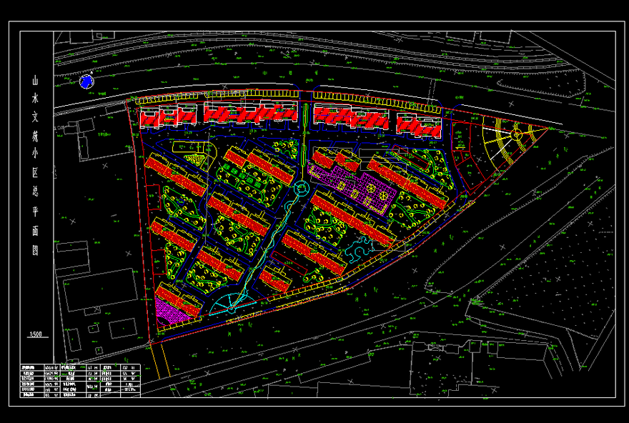 高层住宅公寓居住小区洋房规划(6)-CAD方案平面图/立剖面图/施工图系列