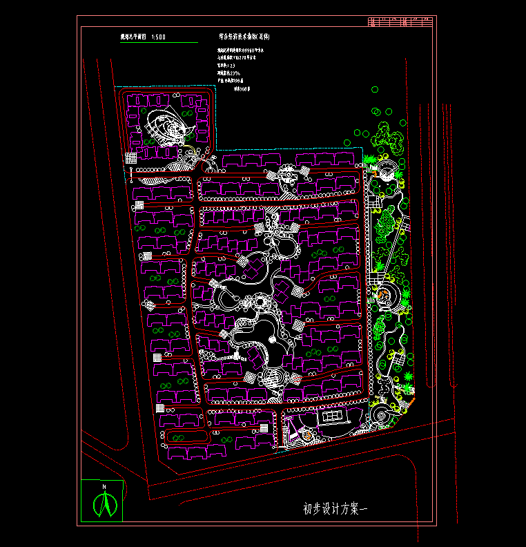 高层住宅公寓居住小区洋房规划(7)-CAD方案平面图/立剖面图/施工图系列