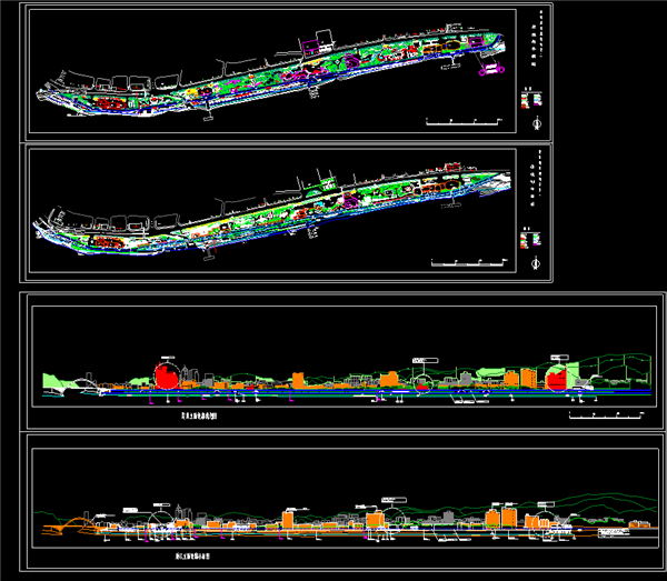 高层住宅公寓居住小区洋房规划(9)-CAD方案平面图/立剖面图/施工图系列