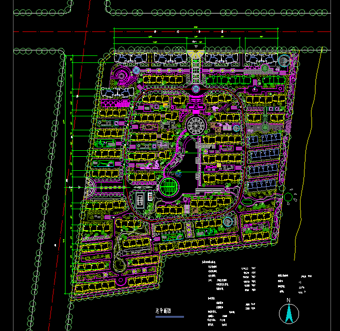高层住宅公寓居住小区洋房规划(53)-CAD方案平面图/立剖面图/施工图系列