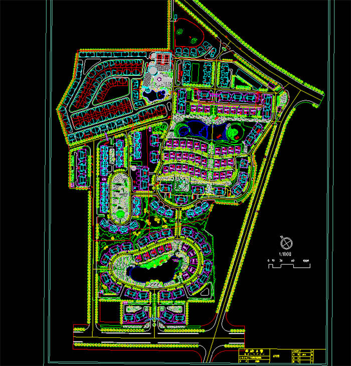 商业别墅区00cad图纸CAD方案平面图/立剖面图/施工图系列