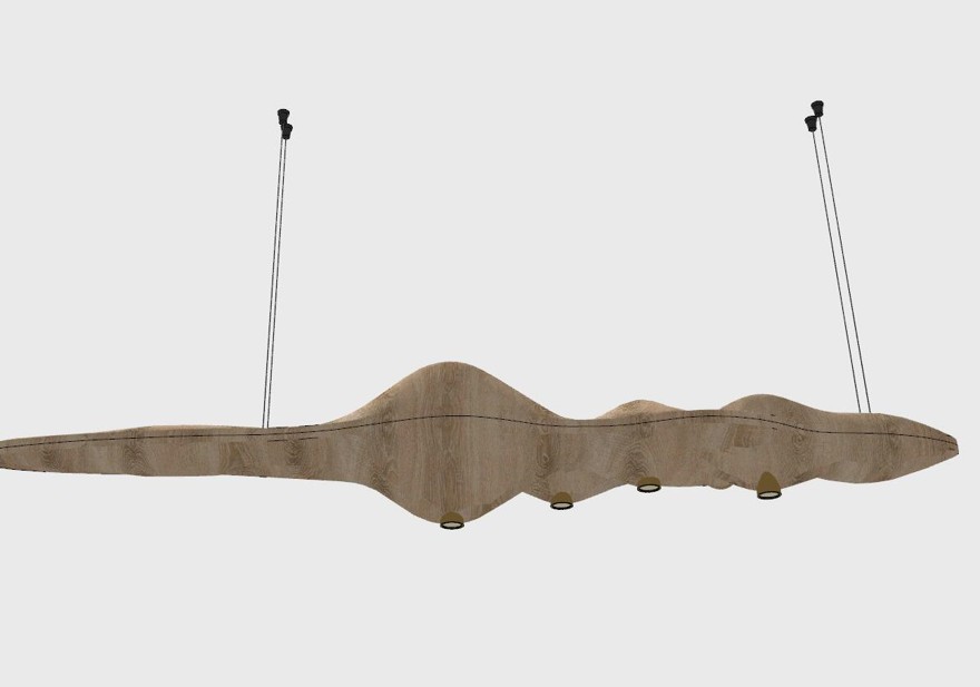 异形艺术吊灯sketchup模型11-SU建筑景观室内模型