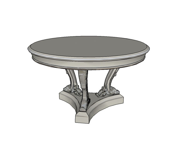 圆餐桌-SU建筑景观室内模型