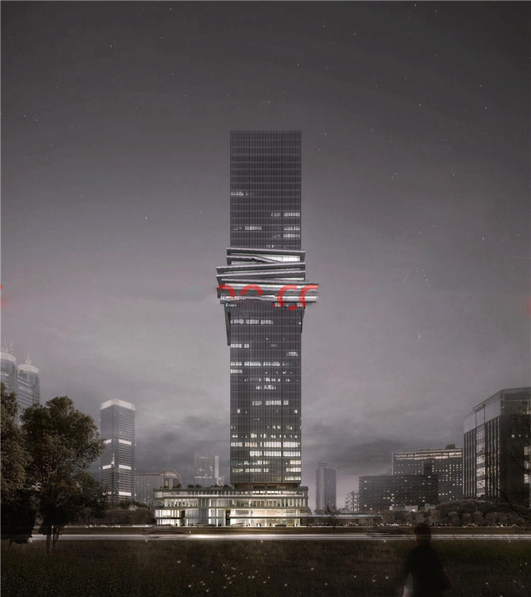 模型深圳湾超级总部06-01地块办公公寓景观建筑规划项目HHD